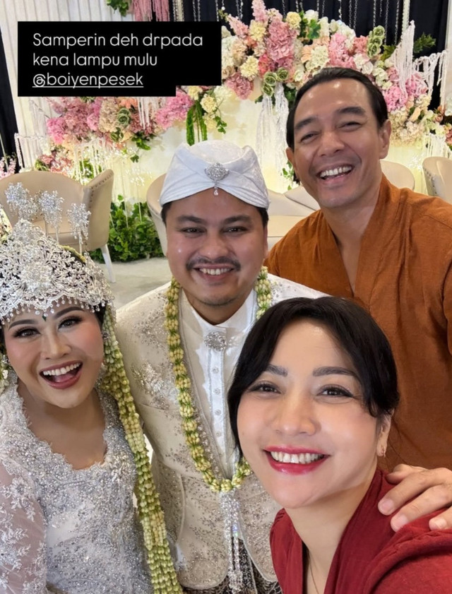 Boiyen resmi menikah. Foto: Instagram @hestipurwadinata