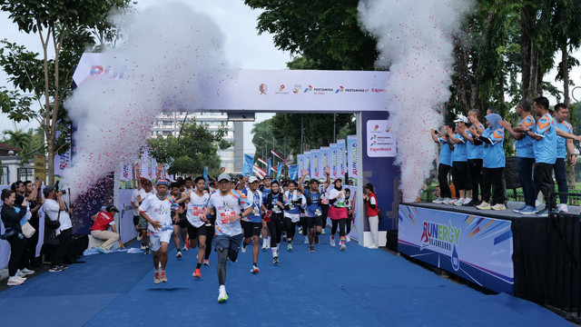 Lomba lari 10 kilometer (10K) bertajuk Runergy, di Bojonegoro. Sabtu (15/11/2025). (Aset: Istimewa)