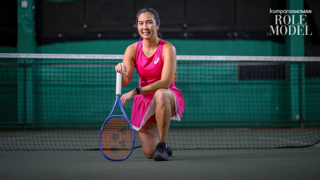 Pemain olahraga tenis asal Indonesia, Aldila Sutjiadi. Foto: Aditia Noviansyah/kumparan