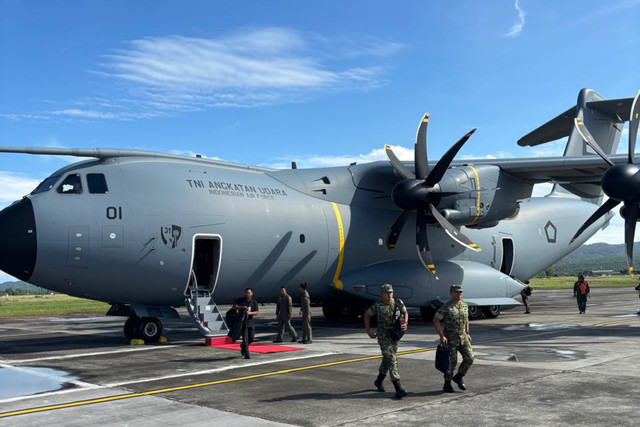 Menjajal pesawat Airbus A400M, alutsista baru TNI AU. Foto: Indra Subagja/kumparan