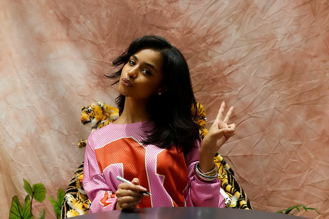 Penyanyi asal Afrika Selatan, Tyla.  Foto: PHILL MAGAKOE/AFP