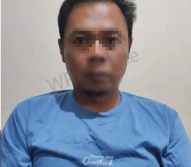 Tampang oknum petugas Damkar yang melakukan pencabulan ke remaja di OKU Selatan. Foto : Dok Polres OKU Selatan