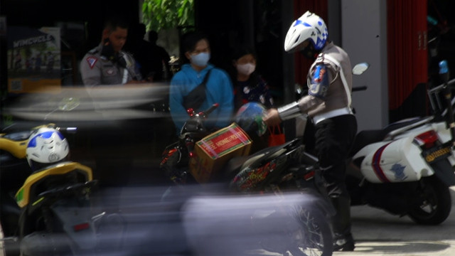 Ilustrasi penindakan lalu lintas.