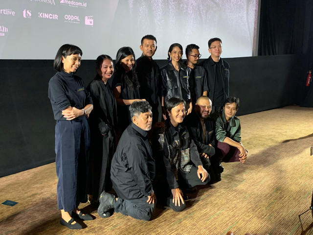 Legenda Kelam Malin Kundang menggelar press screening di XXI Epicentrum, Jakarta Selatan, Senin (17/11/2025). Foto: Vincentius Mario/kumparan