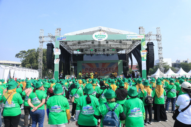 1.000 Ibu sudah berkumpul untuk hadir di Festival Arisan Sahabat Mama. Foto: Mama Lemon