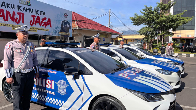Ilustrasi Polisi lalulintas. | Foto: Sinta Yuliana/Lampung Geh