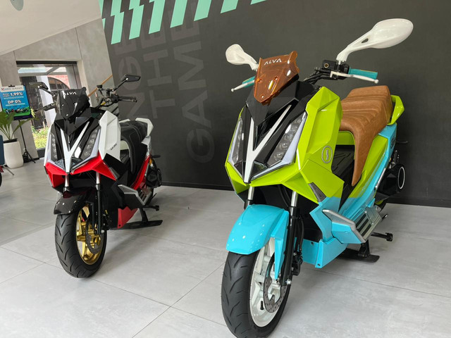 Motor Listrik ALVA Cervo. Foto: Alvian Yoga Yulianto/kumparan