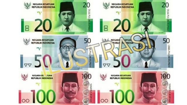Ilustrasi uang rupiah hasil redenominasi yang menghapus tiga angka nol, menampilkan desain baru sebagai bagian dari rencana penyederhanaan mata uang Indonesia. Sumber foto: Kumparan.
