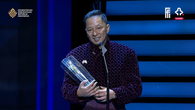 Ringgo Agus Rahman kembali raih Piala Citra. Foto: YouTube Festival Film Indonesia 