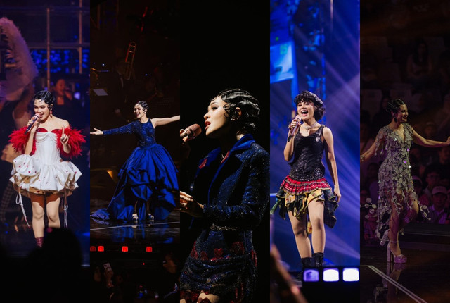 Tampilan Andien saat konser Suarasmara di Istora Senaya pada Sabtu (15/11). Foto: Poplicist Publicist/Arman Febryan, Derai