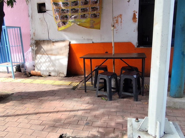 Guiding block di Jalan Dr. Susilo Raya, Jakarta Barat. Foto: Rachmadi Rasyad/kumparan