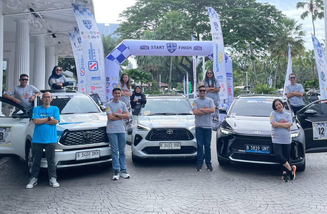 Protect SSRT Juarai Berbagai Kelas KejurNas City Rally dengan BEV dan HEV Toyota
