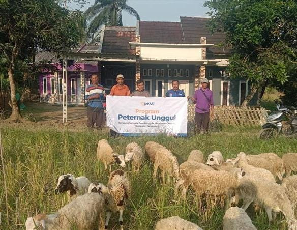 Peternak Binaan DT Peduli Banten di Kp. Nangela, Desa Nanggla, Cikeusik, Kab. Pandeglang (Sumber : DT Peduli)