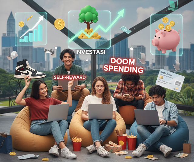 Ilustrasi Keuangan - AI generated