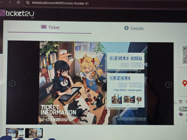 Foto dari penulis. Website Comifuro 21.