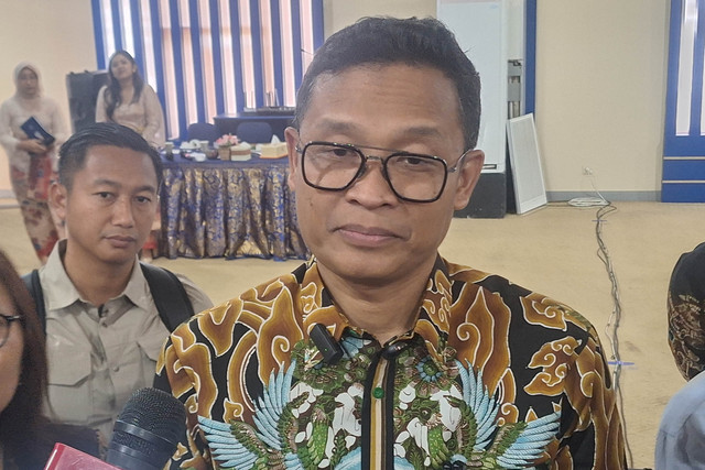 Dirjen Pajak Kemenkeu Bimo Wijayanto dalam Media Briefing DJP di Kanwil Badung, Bali pada Selasa (25/11/2025). Foto: Argya D. Maheswara/kumparan