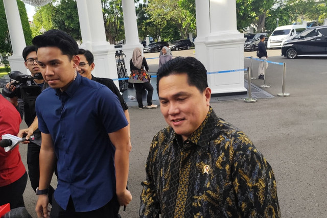 Menteri Pemuda dan Olahraga (Menpora) Erick Thohir di Istana Negara, Jakarta, Selasa (25/11/2025). Foto: Luthfi Humam/kumparan