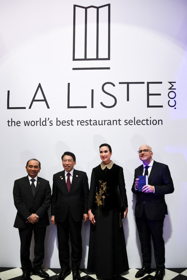 Indonesia menerima penghargaan The New Destination Champion Award 2026 pada Annual La Liste Awards Ceremony di Paris, Prancis pada Senin (24/11/2025). Foto: Dok. Kementerian Pariwisata