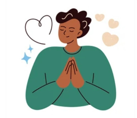 Ilustrasi seseorang yang sedang berdamai dengan diri sendiri. Sumber: Shutterstock