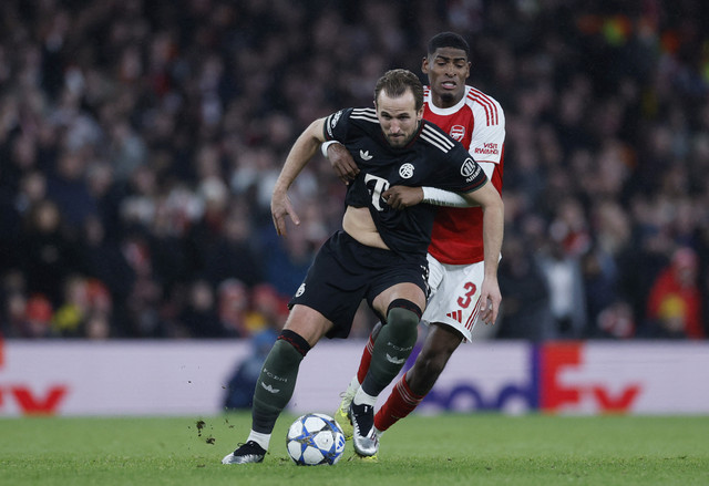 Arsenal vs Bayern di Liga Champions. Dok: Reuters/Peter Cziborra
