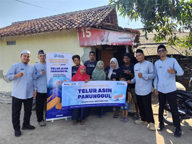 Monitoring Evaluasi Program Kelompok Usaha Bersama Telur Panunggul (Sumber : DT Peduli)