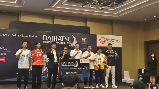 Konferensi pers persiapan turnamen Daihatsu Indonesia Masters 2026. Foto: Sena Pratama/kumparan