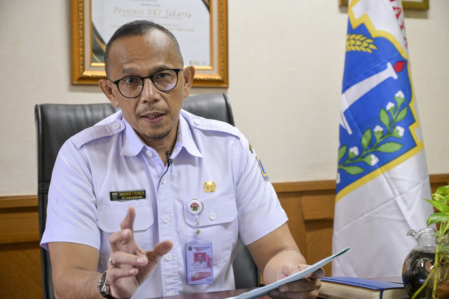 Kepala Dinas Ketahanan Pangan, Kelautan dan Pertanian Provinsi DKI Jakarta drh. Hasudungan A. Sidabalok, M.Si. Foto: Bay Ismoyo/AFP