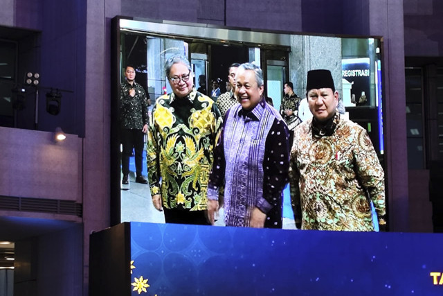 Presiden Prabowo Subianto di acara Pertemuan Tahunan Bank Indonesia pada Jumat (28/11/2025). Foto: Luthfi Humam/kumparan