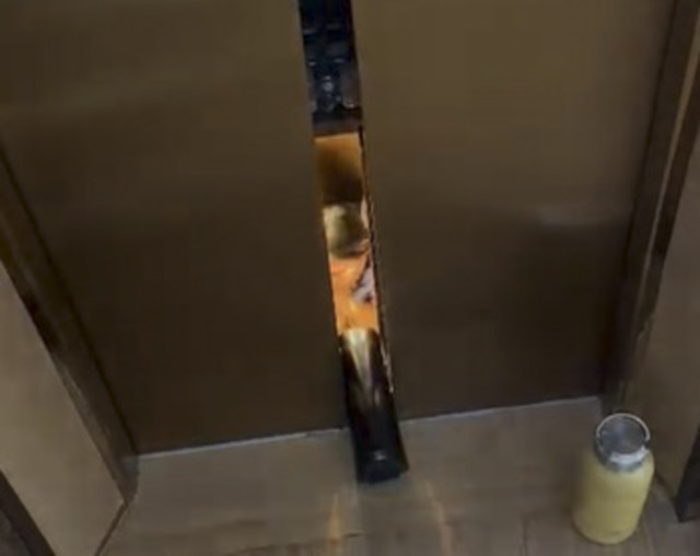 Ketika ibu dan anak terjebak di lift, Makassar, Kamis (27/11/2025). Foto: Dok. llo Host