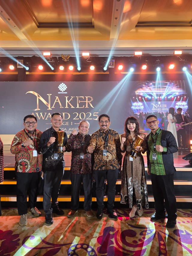 Dokumentasi Naker Award Kategori Perusahaan yang mempekerjakan Disabilitas, sumber: lattaskepri