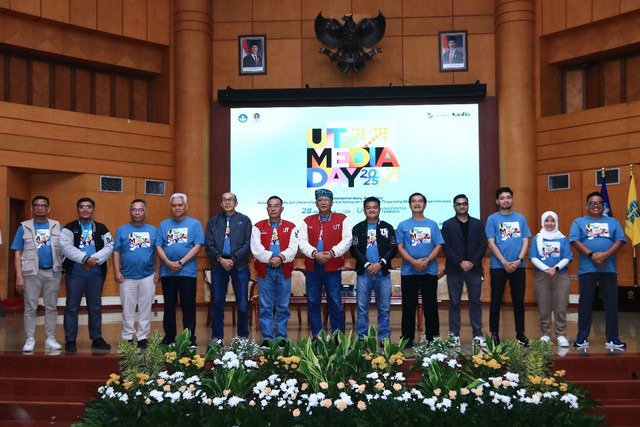 Pelaksanaan acara UT Media Day 2025 di UTCC, UT Pusat, Tangerang Selatan. Foto: dok. Universitas Terbuka