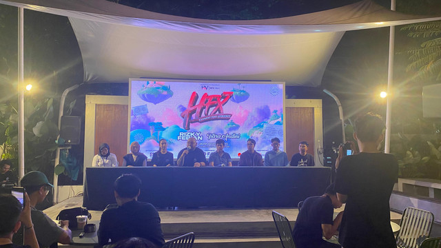 Press Conference Harmony Fest Experience di Goffee Pontianak pada Minggu malam, 30 November 2025. Foto: Alycia Tracy Nabila/Hi!Pontianak