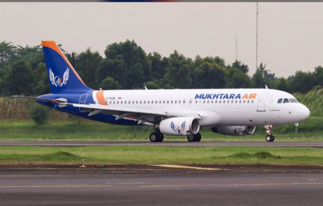 Pesawat Mukhtara Air. Foto: Instagram/ @Mukhtara Air