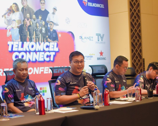CEO Telkomcel Ardiyanto Priyo saat sesi Press Conference acara Telkomcel Connect di Dili, Timor Leste, beberapa waktu yang lalu. Foto: dok. Telkom
