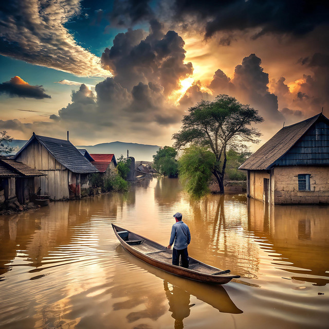 Gambar 1: Ilustrasi Banjir. Sumber: Pixabay