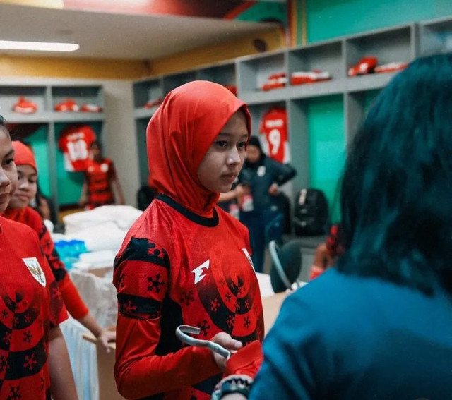 Pemain Timnas Putri Indonesia, Diva Aulia Putri. Foto: Instagram/@diippaa.4u