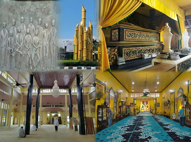 Kolase perjalanan wisata Sejarah di Pontianak. (Foto : Fahruddin Fitriya)