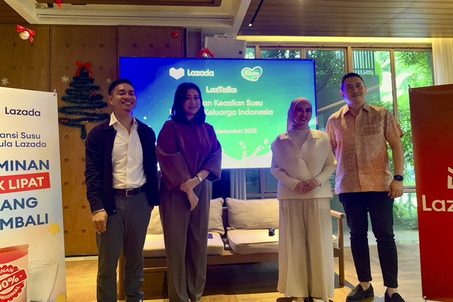Lazada hadirkan program keaslian susu untuk generasi masa depan, Rabu (3/12/2025). Foto: Sarah Tri Wulandari/kumparan