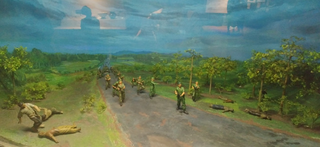 Diorama yang menggambarkan Agresi Militer Belanda II terjadi 19 Desember 1948, saat Belanda melancarkan serangan mendadak yang dikenal sebagai Operasi Gagak (Operatie Kraai) untuk menguasai kembali Yogyakarta sebagai ibu kota Republik Indonesia. (Foto: Dokumen Pribadi)