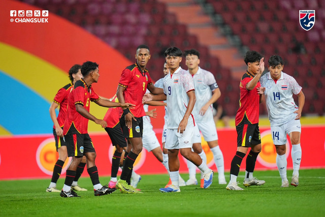 Timnas U-22 Thailand vs Timor Leste dalam laga perdana Grup A cabor sepak bola putra SEA Games 2025 di Stadion Rajamangala, Bangkok, Rabu (3/12). Foto: Facebook Changsuek
