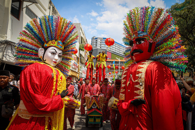Semarak Pawai Cap Go Meh di Pancoran Chinatown, Glodok, Jakarta Barat (13/2/2025). Foto: Iqbal Firdaus/kumparan
