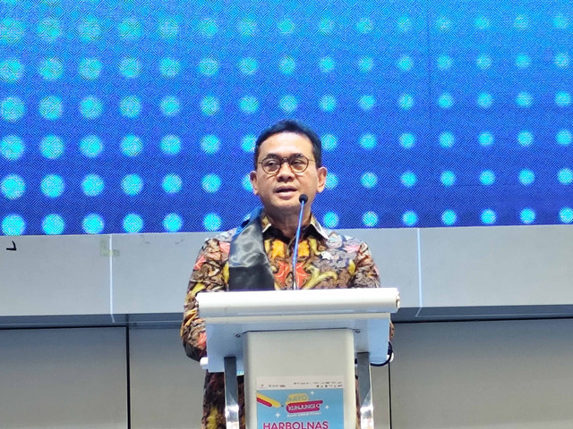 Menteri Perdagangan (Mendag) Budi Santoso dalam Peluncuran Hari Belanja Online Nasional (Harbolnas) 2025 di Gandaria City, Jakarta Selatan, Kamis (4/12/2025). Foto: Widya Islamiati/kumparan