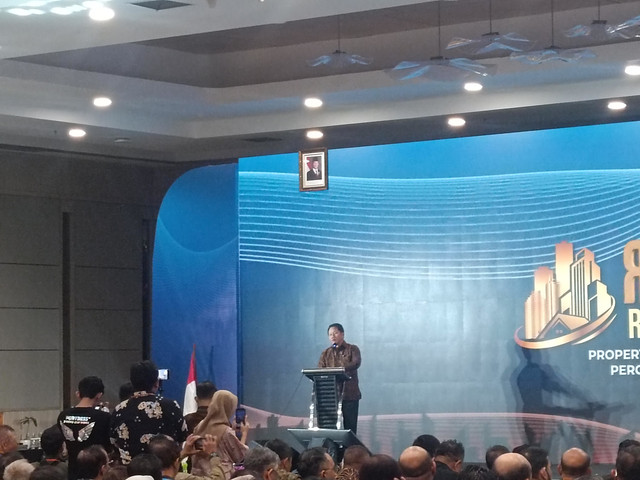 Ketua Umum Real Estat Indonesia (REI), Joko Suranto, dalam Rapat Kerja Nasional (Rakernas) REI 2025 di Ancol, Jakarta Utara, Kamis (4/12). Foto: Muhammad Fhandra/kumparan