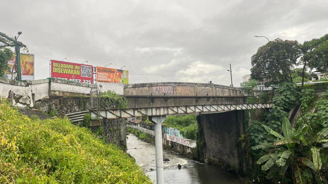 Kondisi Jembatan Kleringan atau Jembatan Kewek yang menghubungkan Malioboro dan Kotabaru. Foto: Pandangan Jogja/Gigih Imanadi Darma