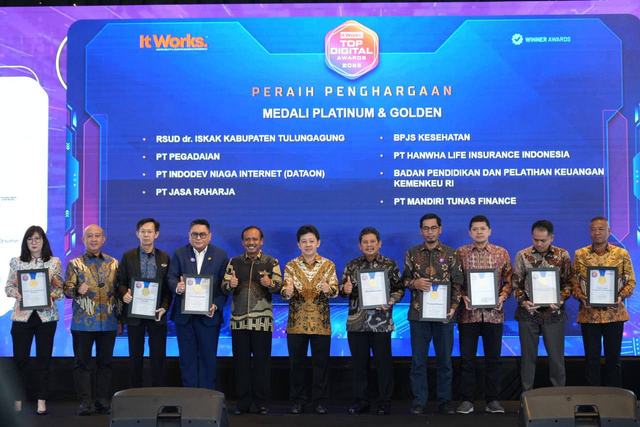 BPJS Kesehatan berhasil meraih penghargaan pada ajang TOP DIGITAL Awards 2025. Foto: Dok. BPJS Kesehatan