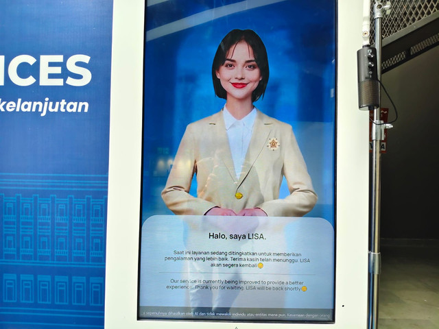 Kecerdasan buatan atau AI milik UGM yang bernama Lean Intelligent Service Assistant atau LISA tak bisa digunakan, Jumat (5/12). Foto: Arfiansyah Panji/kumparan