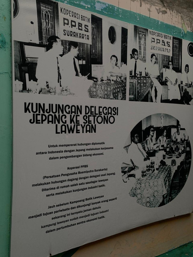 Kunjungan Delegasi Jepang ke Laweyan. Sumber: Foto Pribadi yang saya potret di Laweyan