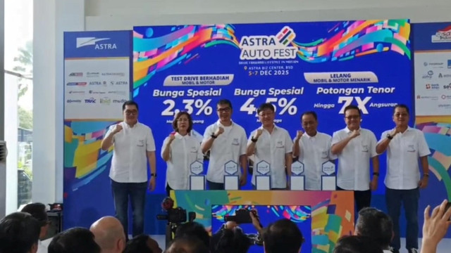 Astra Auto Fest 2025 resmi dibuka di Astra Biz Center, BSD, Kecamatan Pagedangan,Kabupaten Tangerang, Jumat (5/12/2025). Foto: Dok. Astra