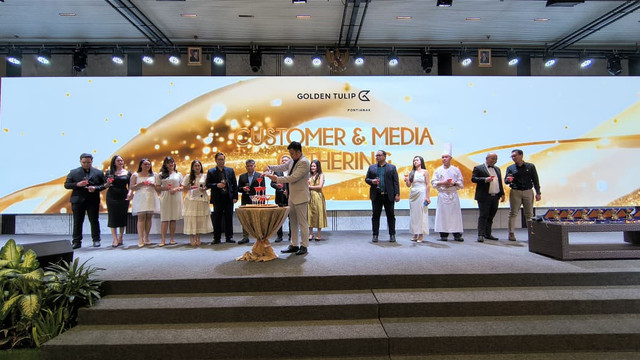Customer & Media Gathering 2025 bertemakan 'Glitz Gala' pada 4 Desember 2025. Foto: Dok. Golden Tulip Pontianak