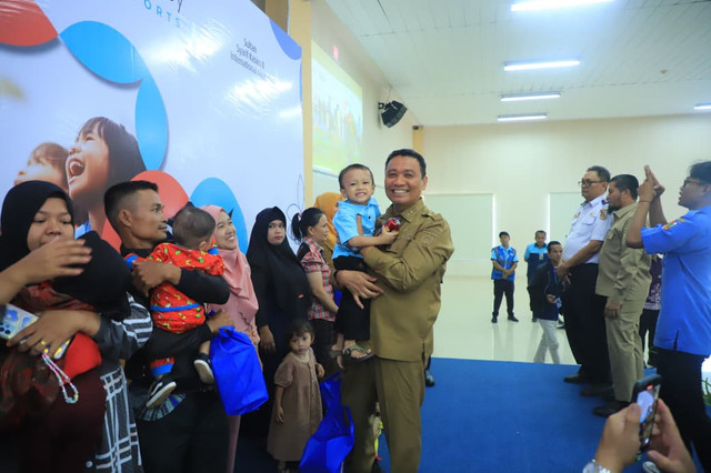 Pemko Pekanbaru Apresiasi PT Angkasa Pura II Salurkan Bantuan Gizi untuk 150 Balita Stunting. Dok. Istimewa
